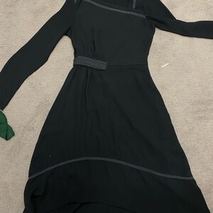 Mango Black Long Sleeve Dress